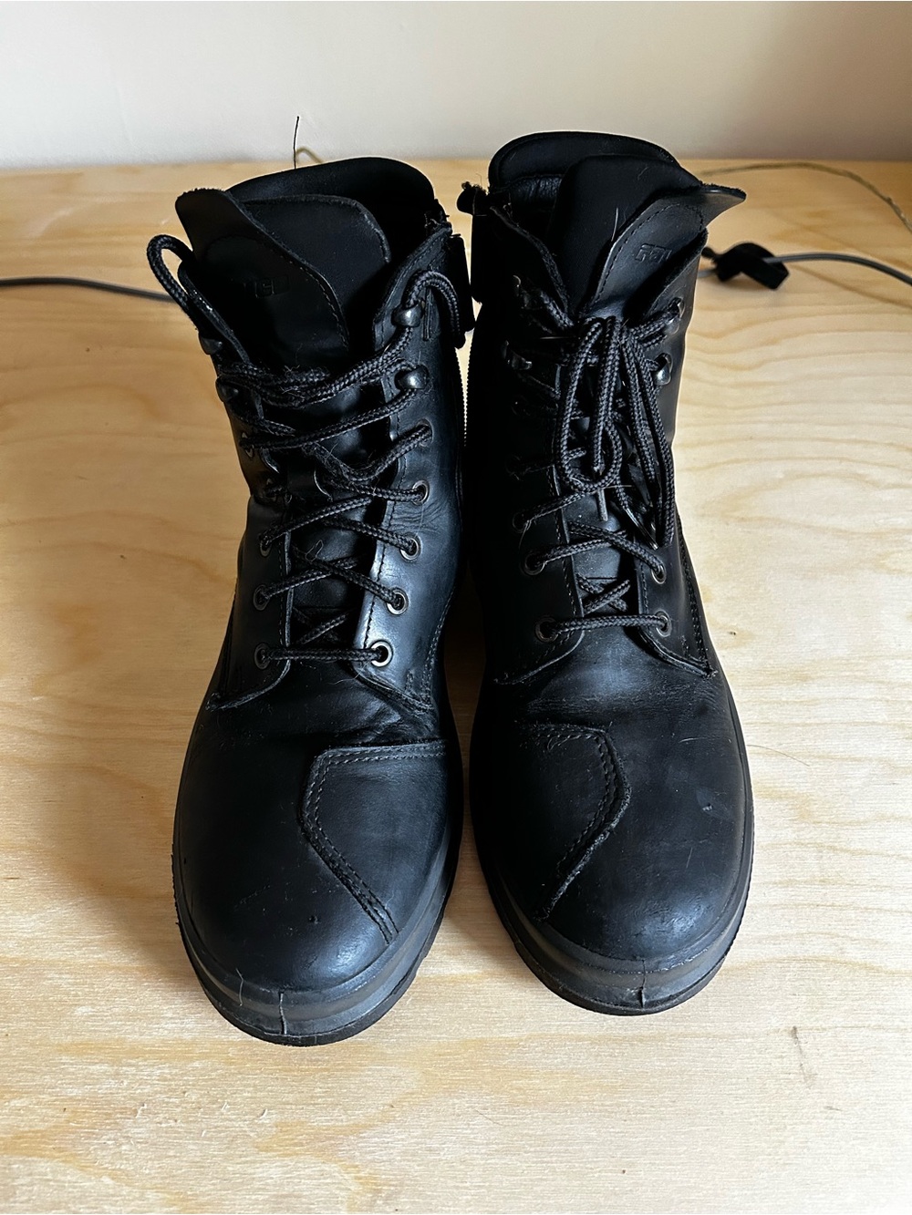 Motorcycle boots Italian leather